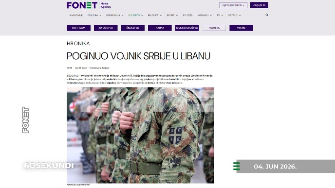 Vesti u 60 sekundi